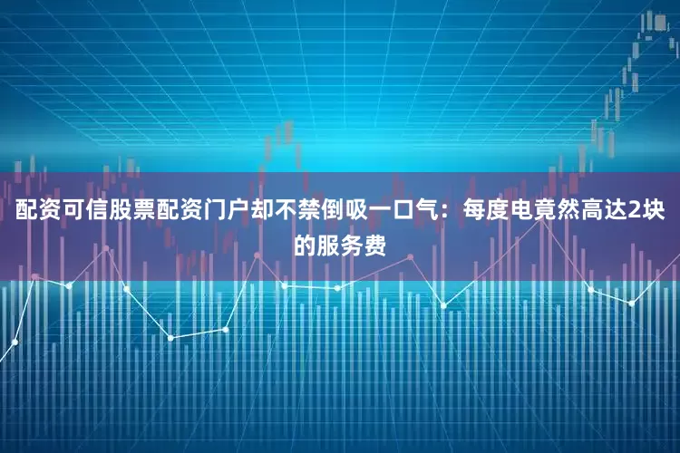 配资可信股票配资门户却不禁倒吸一口气：每度电竟然高达2块的服务费